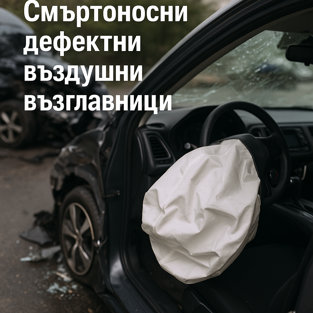 Фалшиви въздушни възглавници от Китай се взривяват в коли в САЩ
