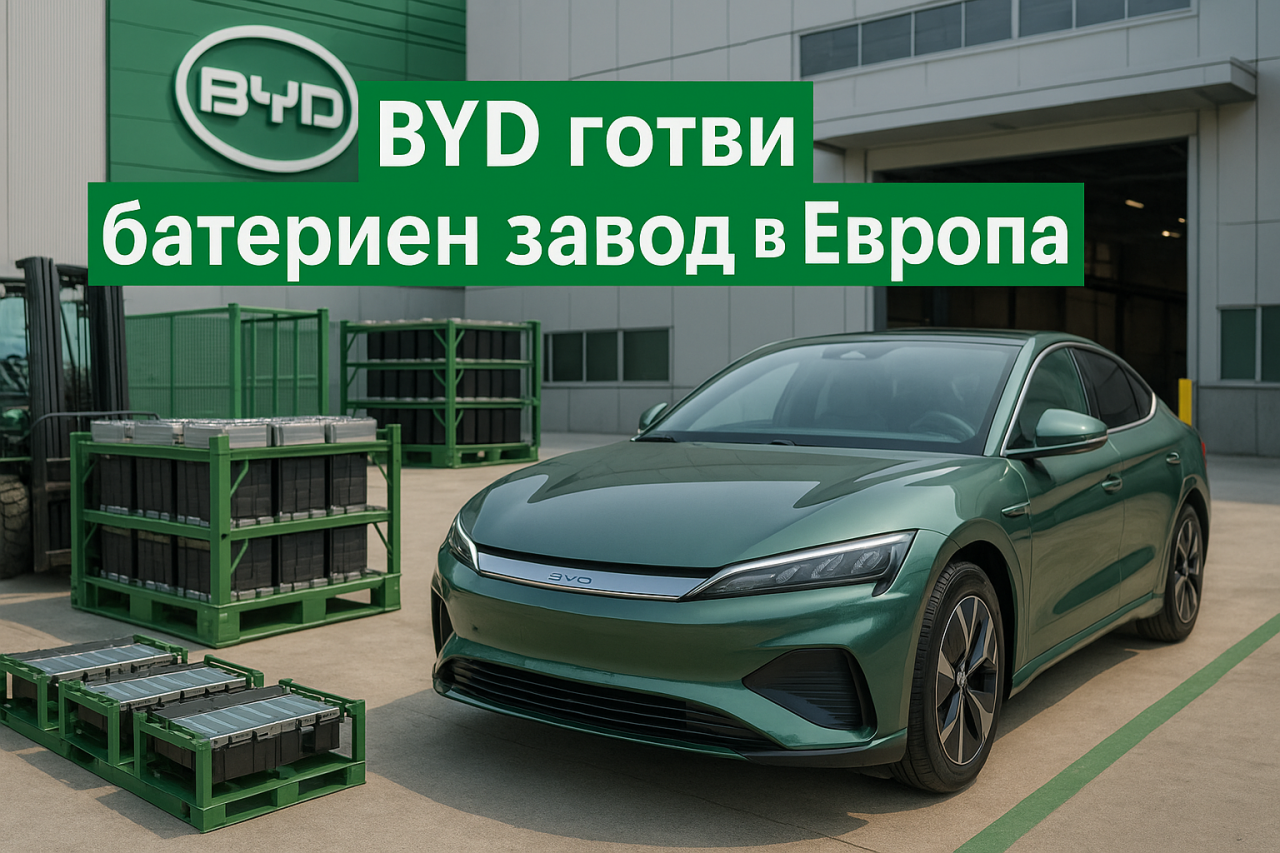 BYD обмисля изграждането на завод за батерии в Европа