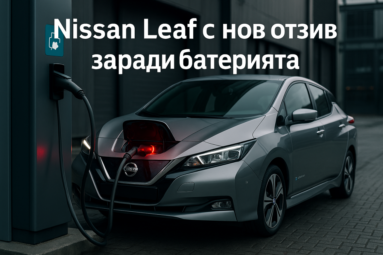 Nissan изтегля Leaf заради риск от прегряване на батерията