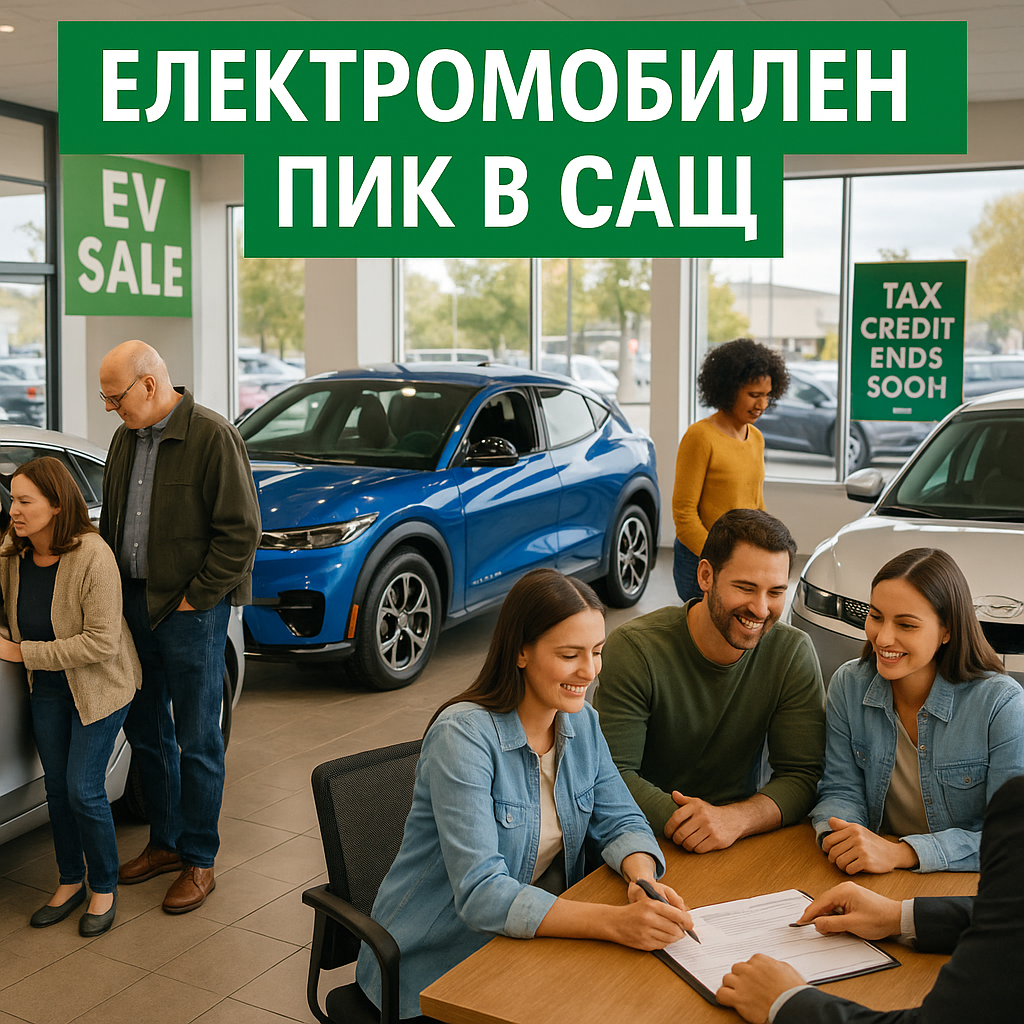 Продажбите на електромобили скочиха преди края на федералния данъчен кредит