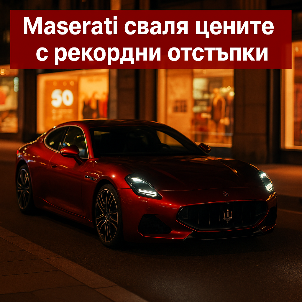 Maserati намалява цените на електрическите си модели с до 50 000 долара