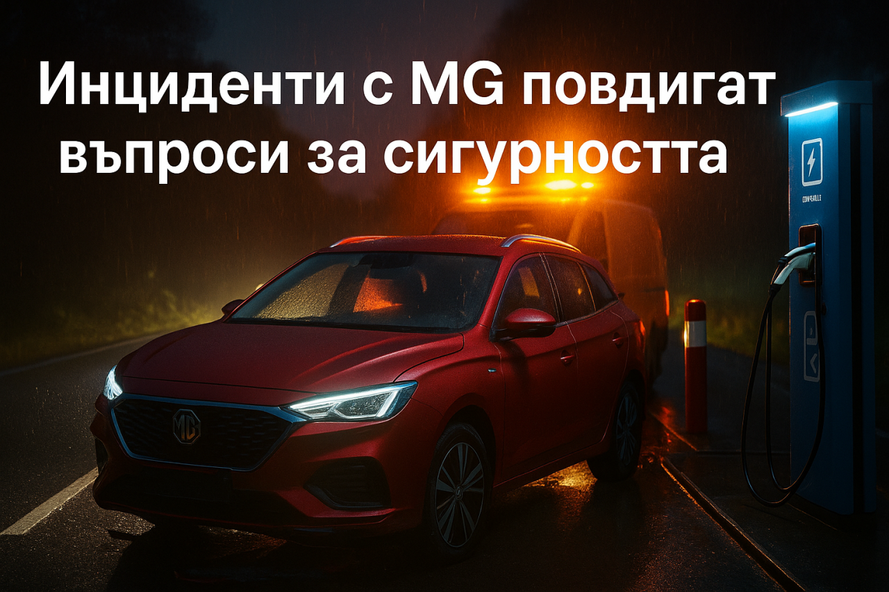 MG под натиск след инцидент с неконтролируем електромобил