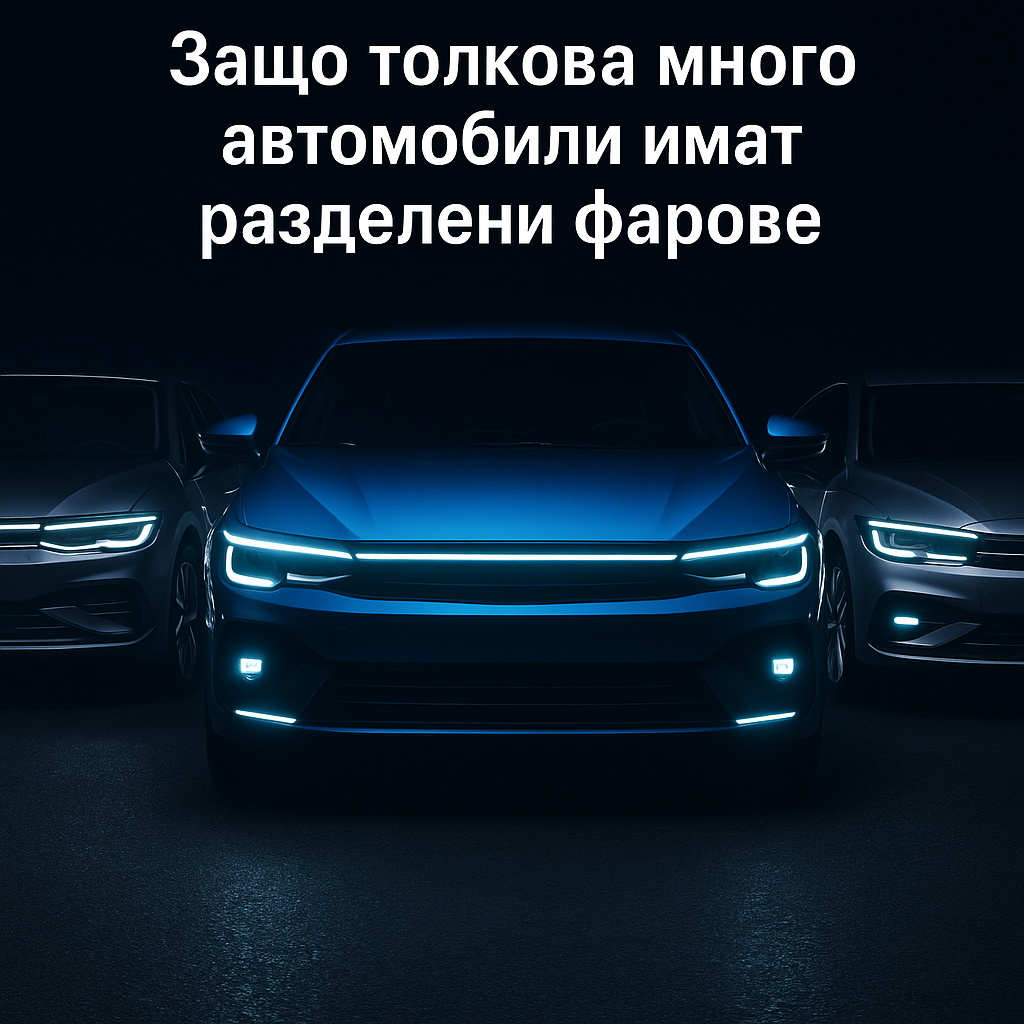 Защо толкова много автомобили имат разделени фарове