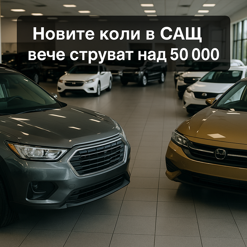 Средната цена на нов автомобил в САЩ надхвърли 50 000 долара