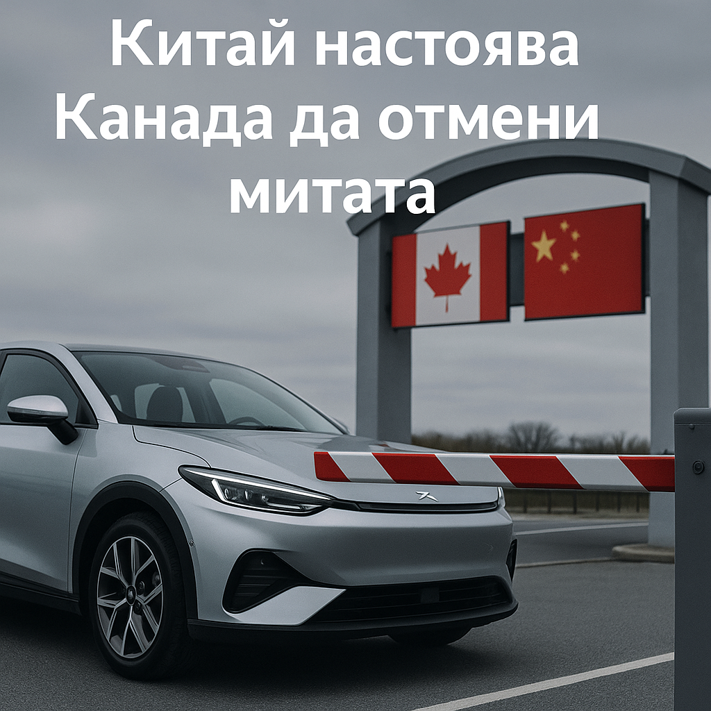 Китай настоява Канада да отмени митата върху електромобилите