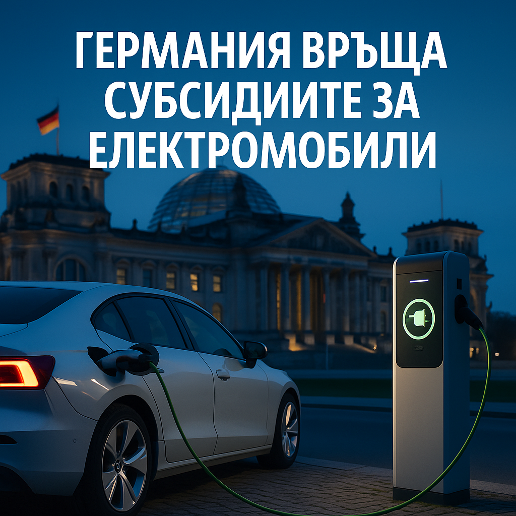 Германия връща стимулите за електромобили, за да подкрепи автоиндустрията