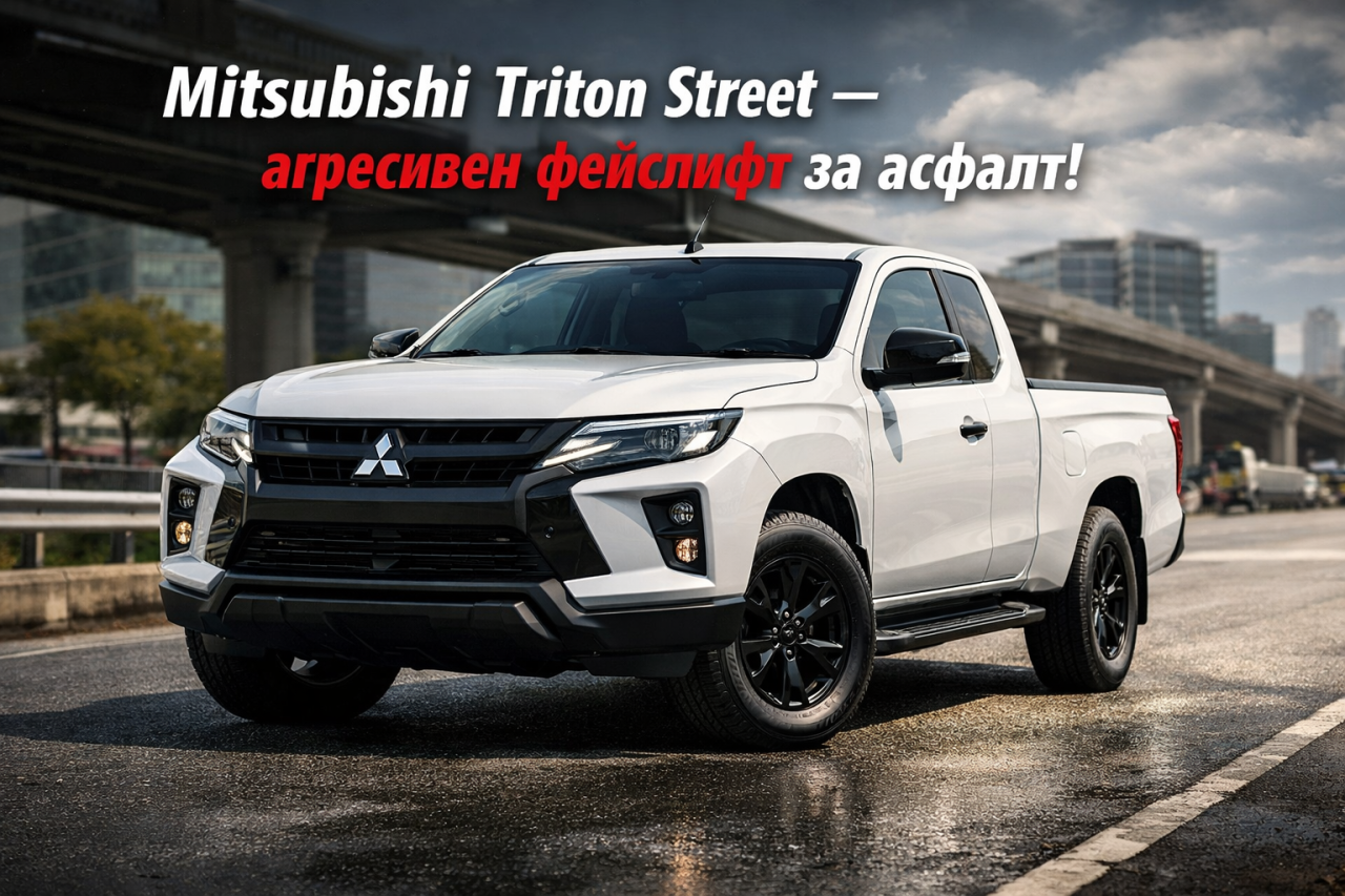 Mitsubishi Triton получи нова предница, но само в Тайланд