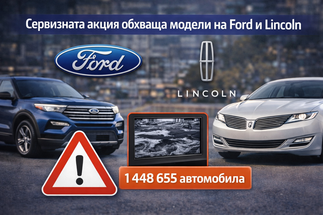 Ford изтегля близо 1,5 милиона автомобила в САЩ заради дефектни камери