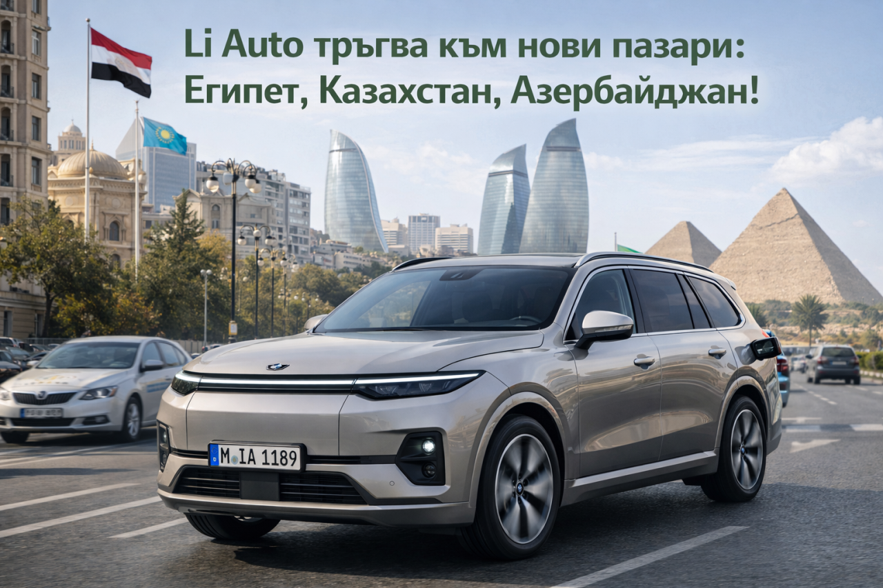 Li Auto ускорява глобалната си експанзия: Китайската марка стъпва в Египет, Казахстан и Азербайджан
