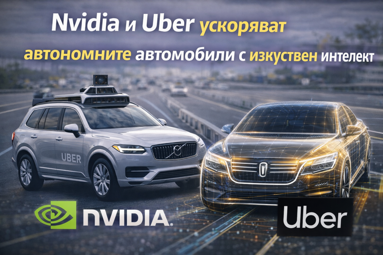 Nvidia и Uber ускоряват автономните автомобили с изкуствен интелект