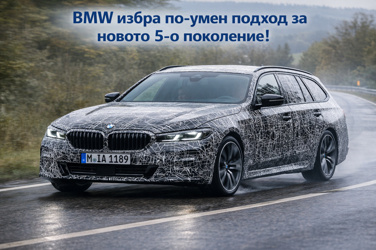 BMW преработва вече обновения 5 Series в духа на Neue Klasse