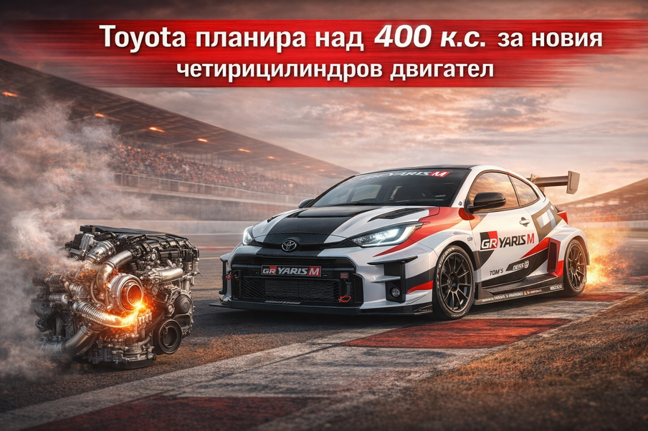 Toyota планира над 400 к.с. за новия четирицилиндров двигател