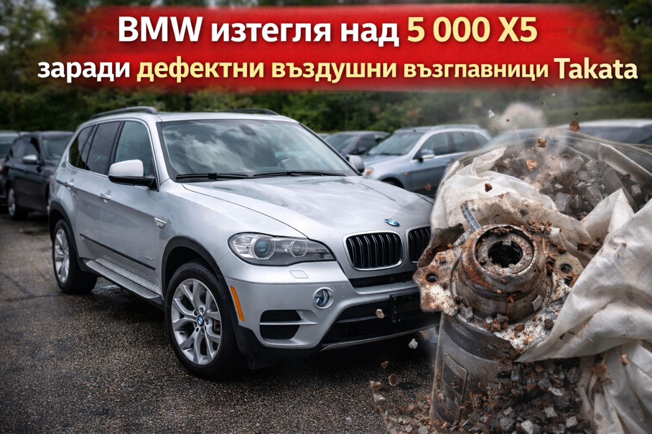 BMW изтегля над 5 000 X5 заради дефектни въздушни възглавници