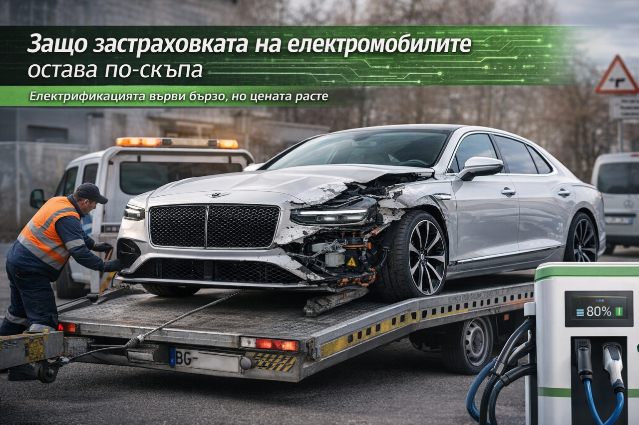 Защо застраховката на електромобилите остава по-скъпа
