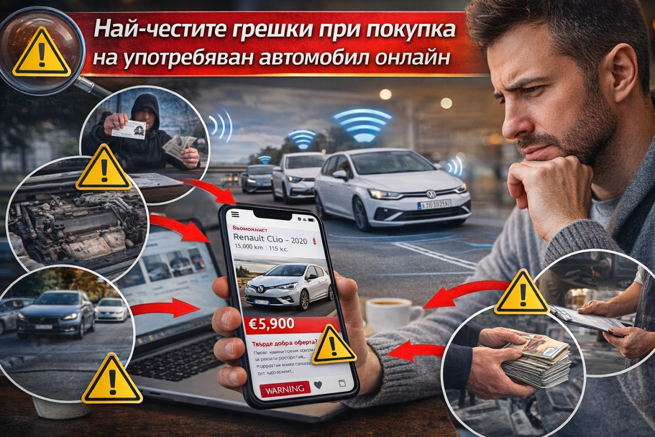 Най-честите грешки при покупка на употребяван автомобил онлайн