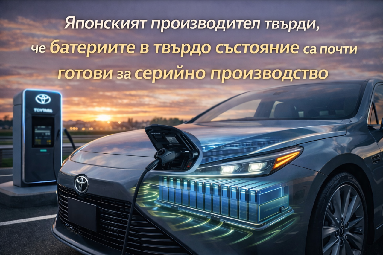Toyota обещава електромобил с 1200 км пробег до 2027 г.