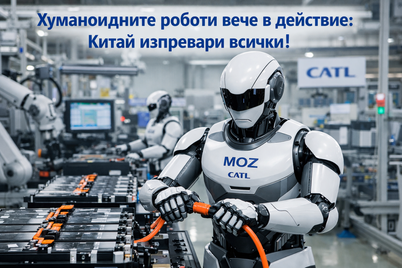 Роботи хуманоиди вече сглобяват батерии за електромобили – и това не е Tesla