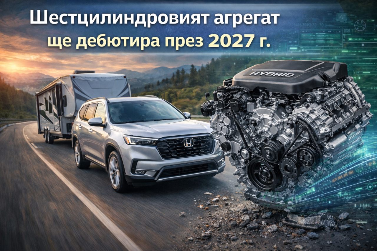 Honda разработва нов V-6 двигател за следващото си хибридно поколение