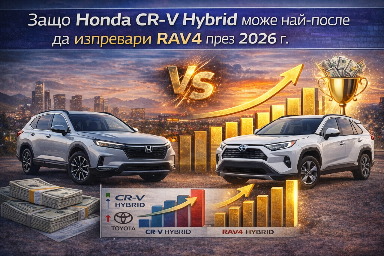 Защо Honda CR-V Hybrid може най-после да изпревари RAV4 през 2026 г.