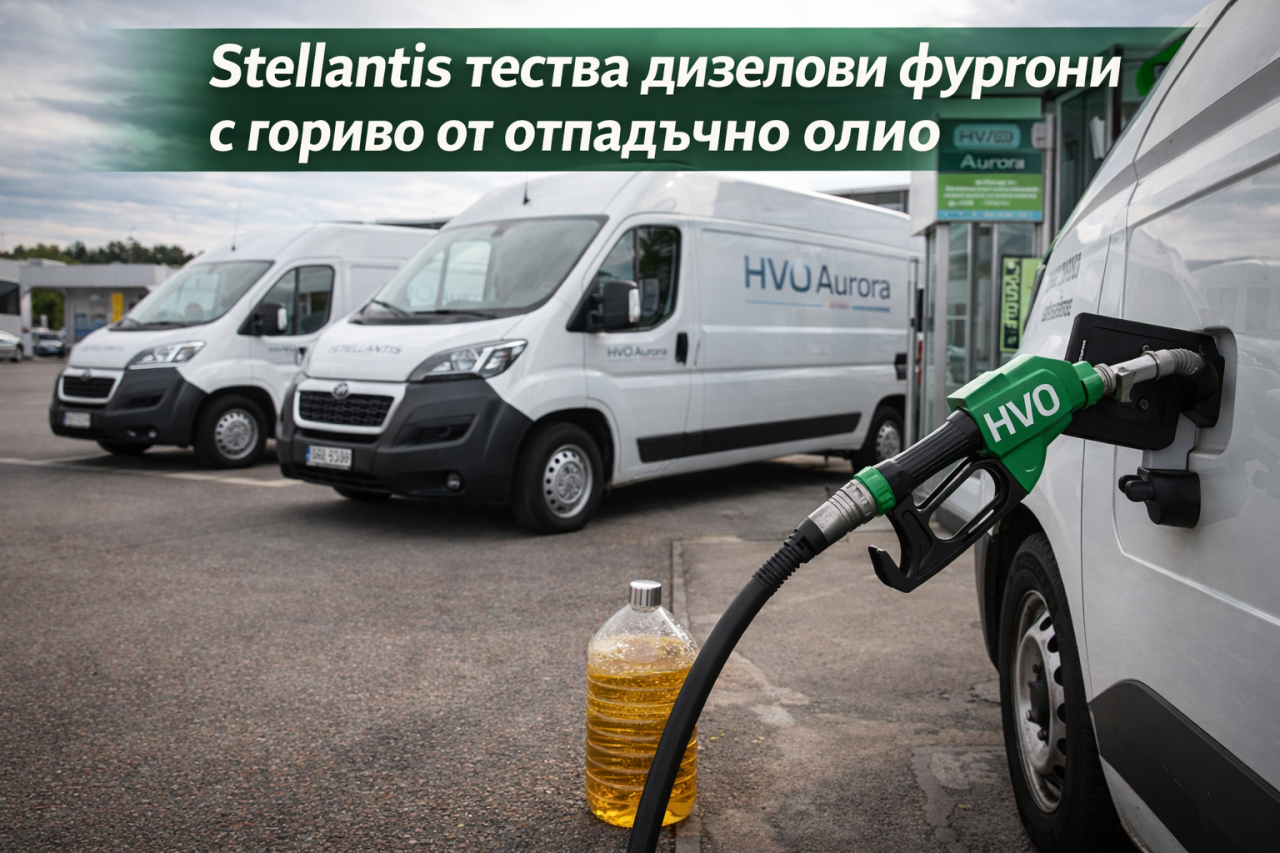 Stellantis тества дизелови автомобили с гориво от отпадъчно олио