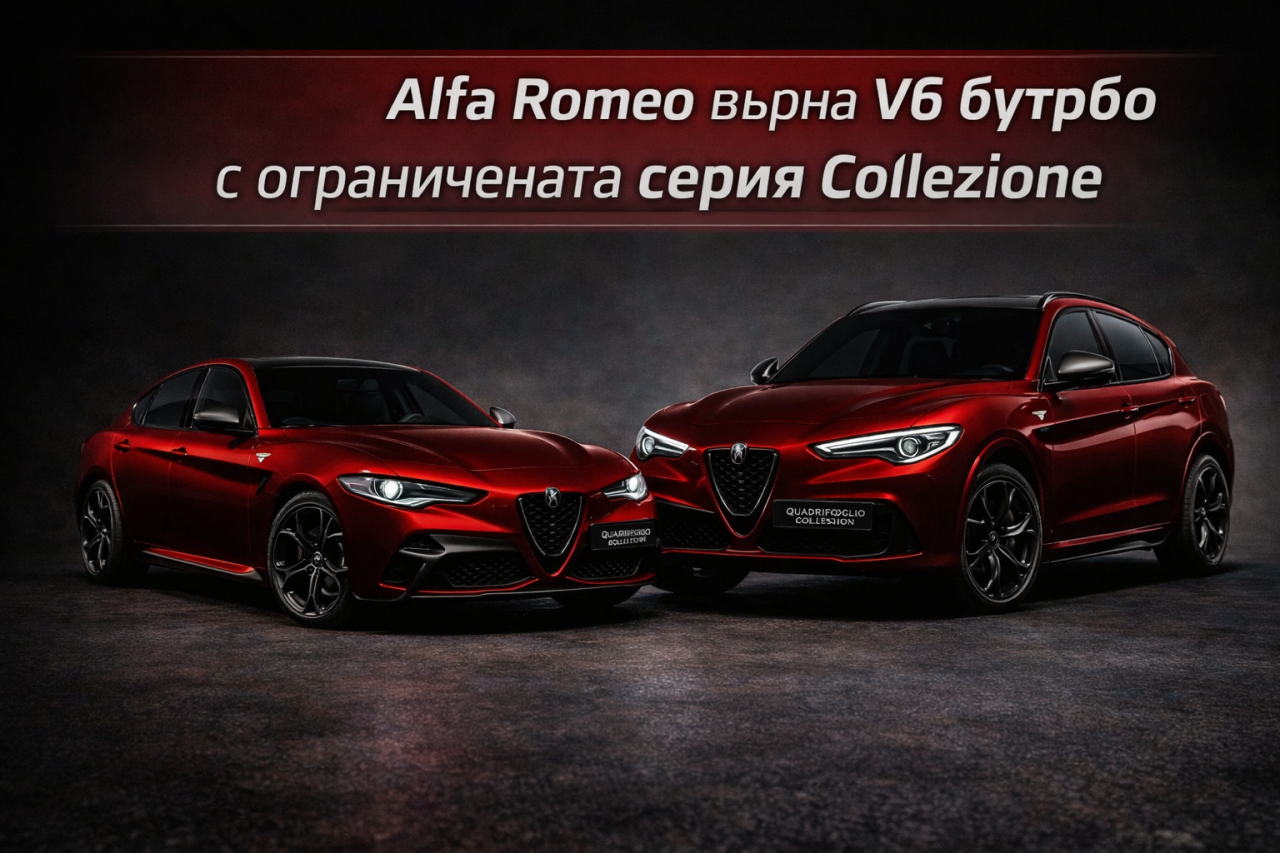 Alfa Romeo връща V6 двигателя в ограничената серия Quadrifoglio