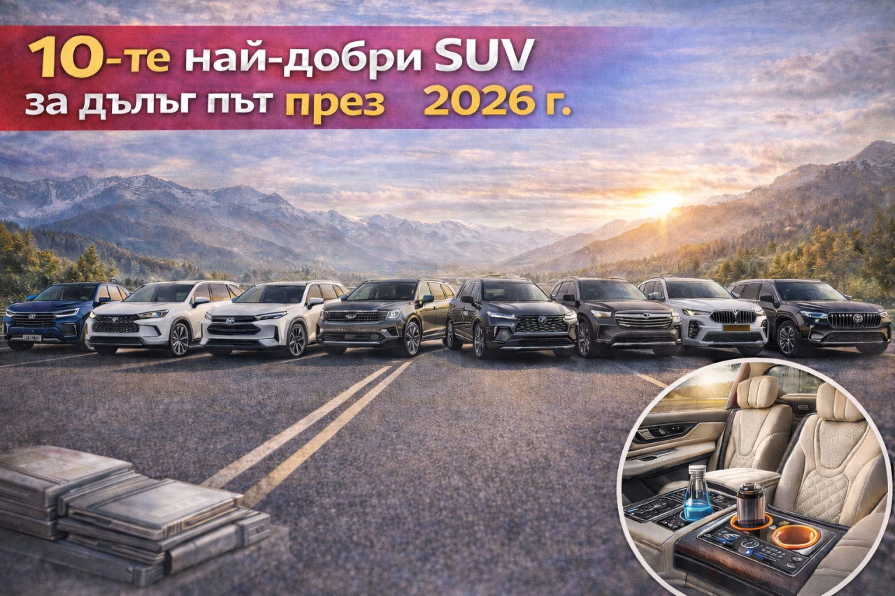 Най-комфортните SUV модели за дълги пътувания през 2026 г.