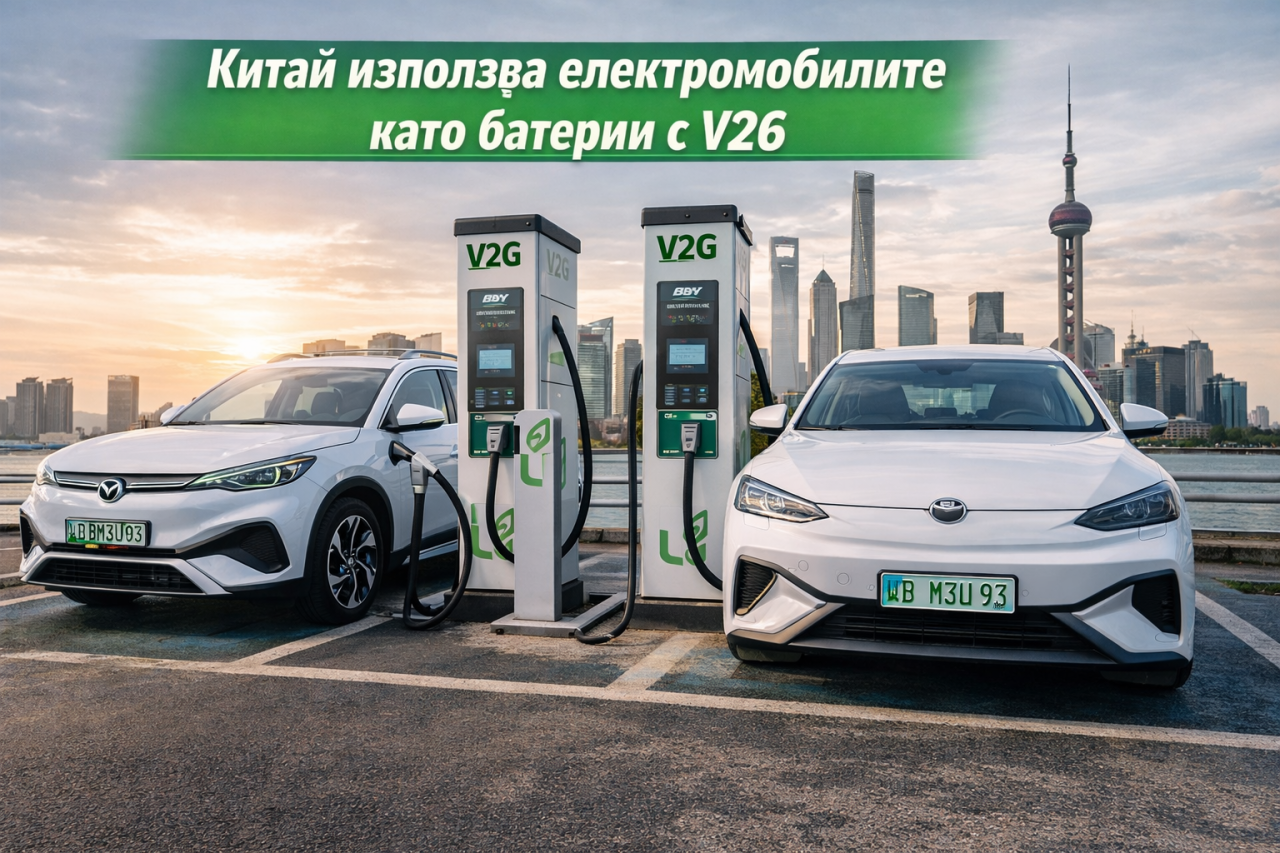 Китай използва електромобилите като батерии с V2G