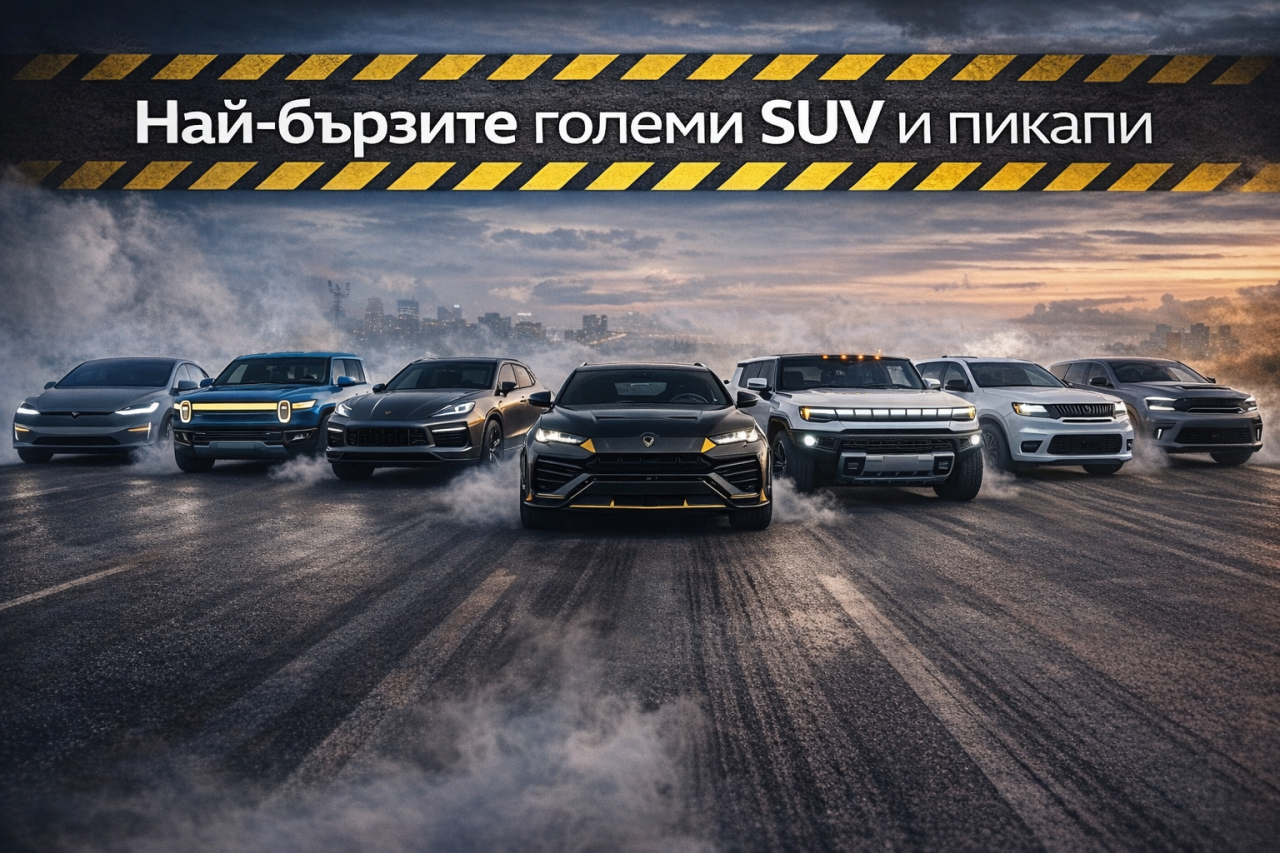 10 пикапа и SUV модела, които изпреварват спортни коли от място