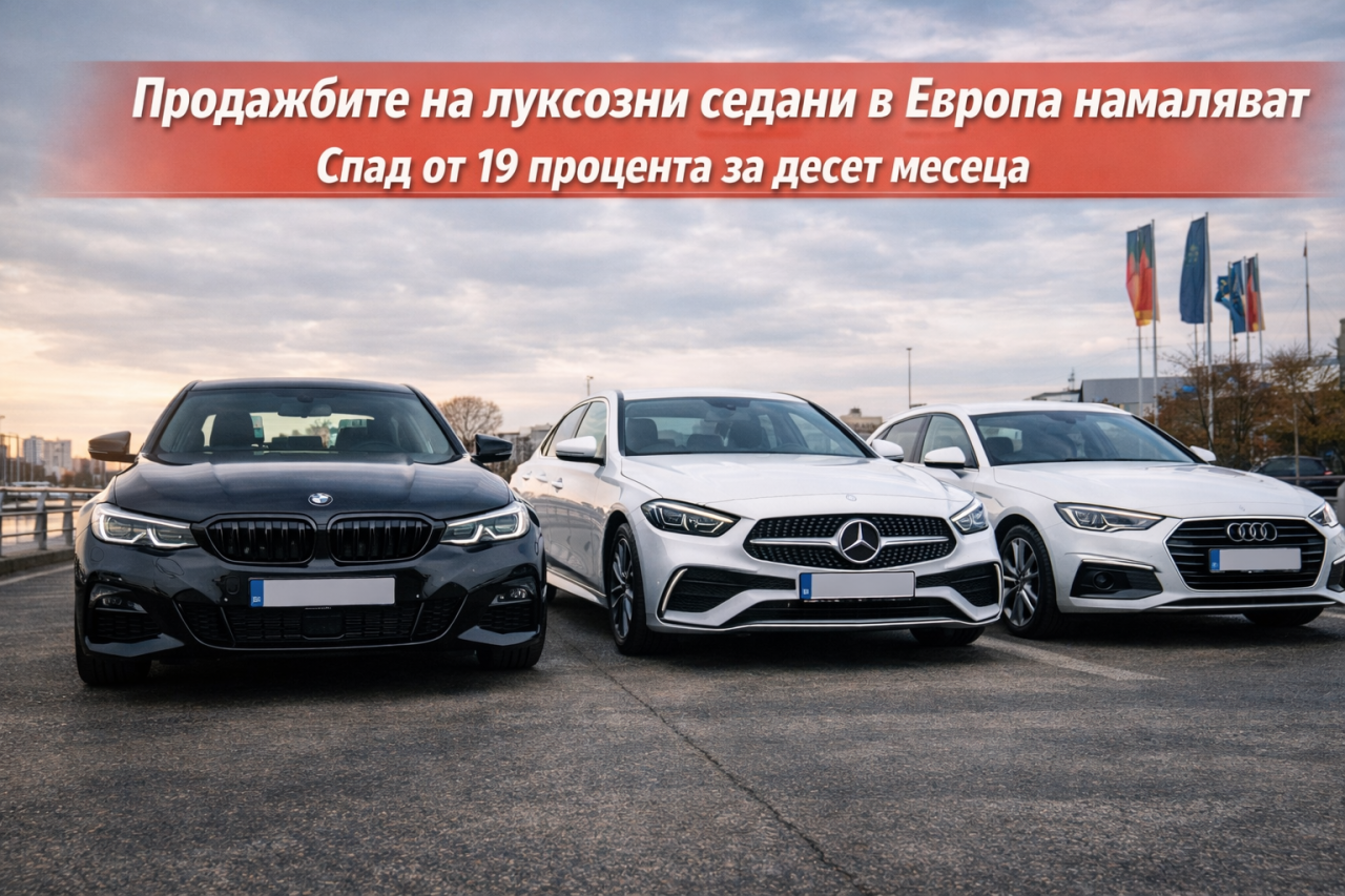Продажбите на луксозни седани в Европа намаляват