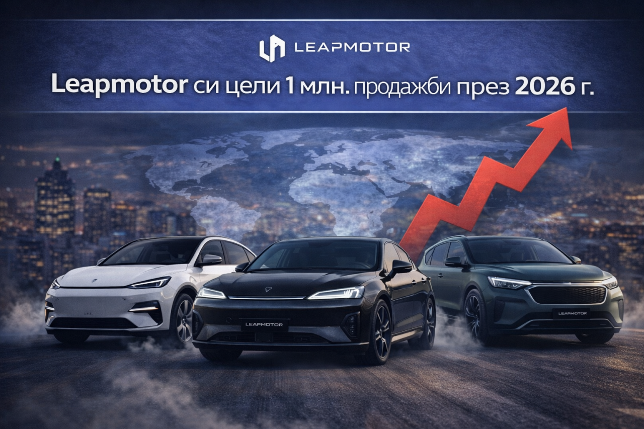 Leapmotor си поставя цел за над 1 милион продажби през 2026 г.