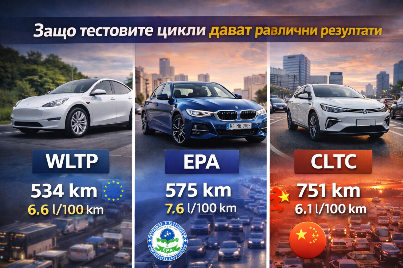 WLTP - EPA - CLTC: защо пробегът се различава и кой е най-реалистичен