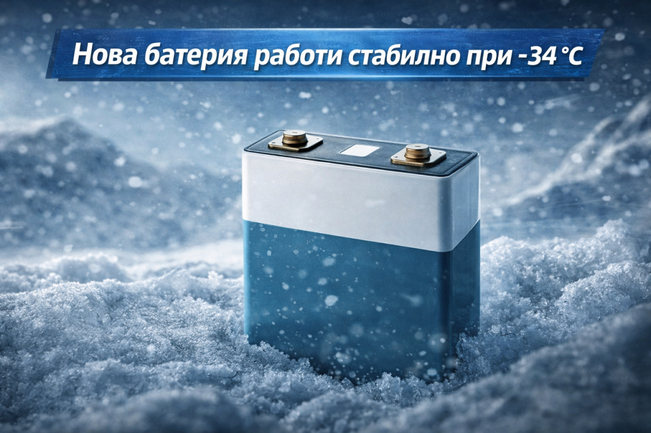 Китайски полутвърдотелна литиева батерия запазва над 85% капацитет при –34°C