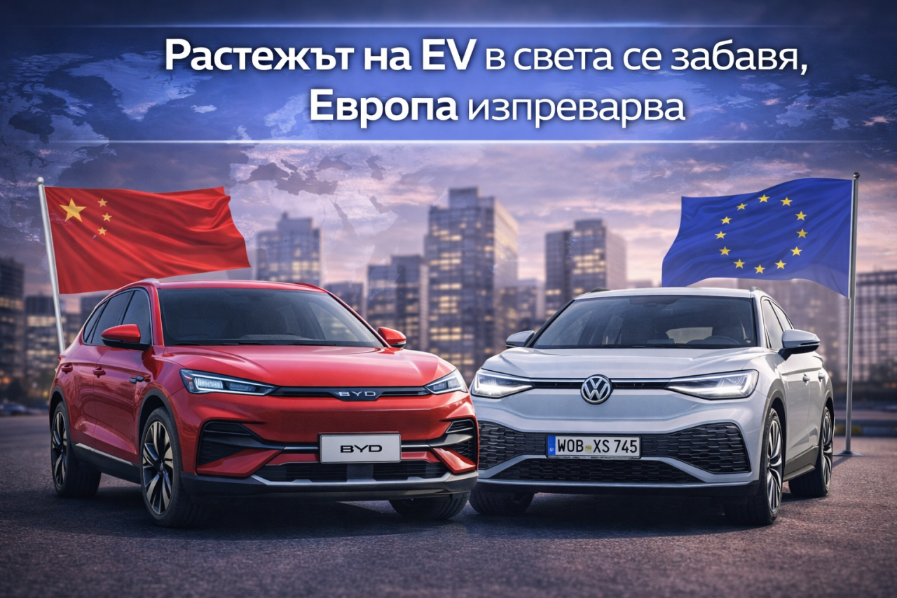 BYD води в света по продажби на електромобили през 2025 г., VW е №1 в Европа