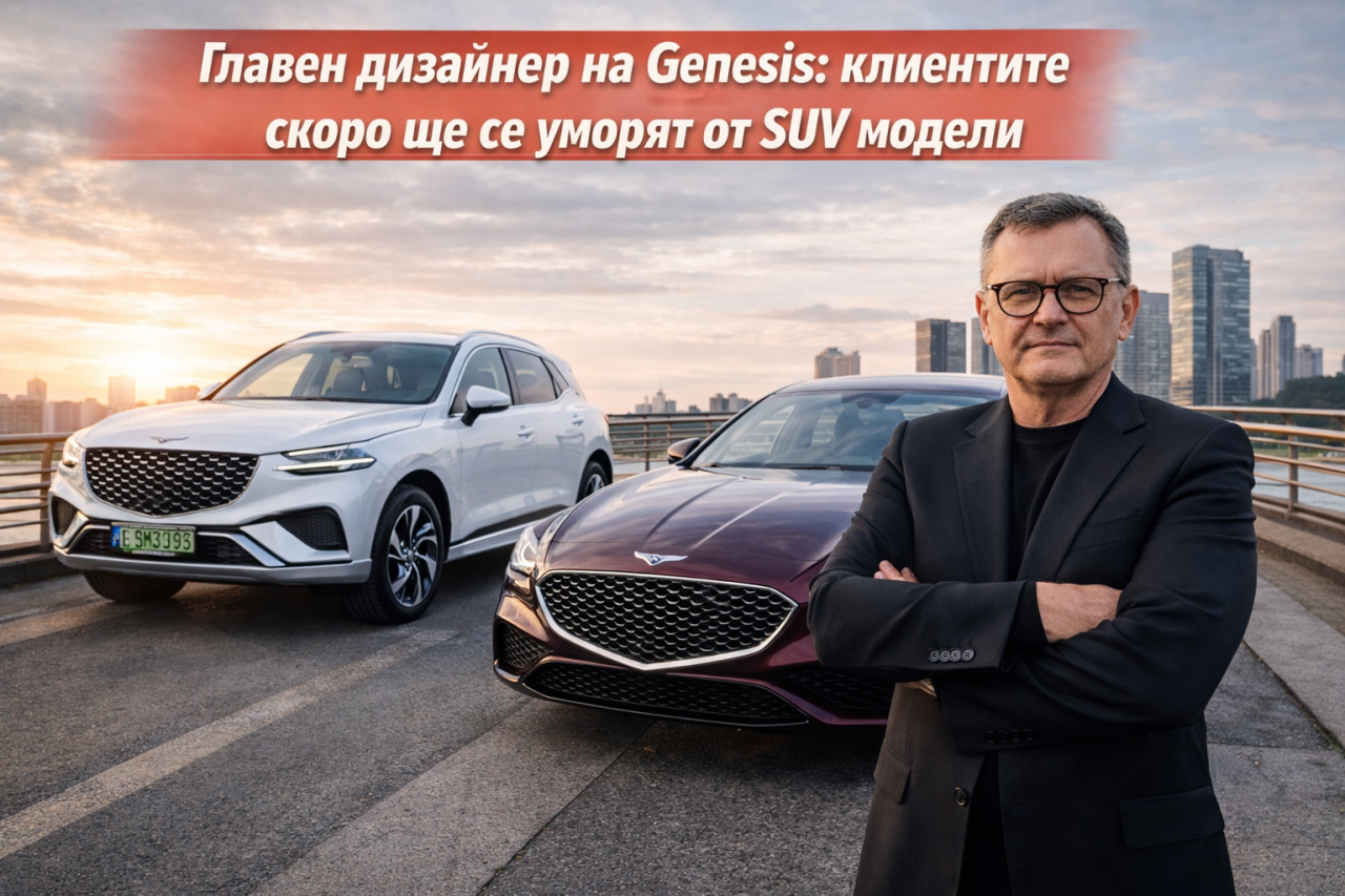 Главен дизайнер на Genesis: клиентите скоро ще се уморят от SUV модели