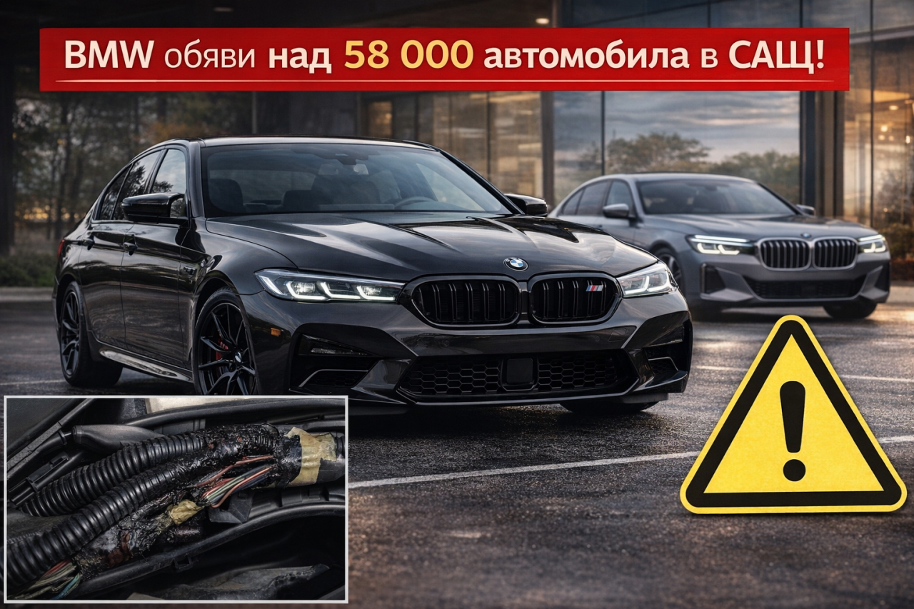 BMW изтегля 5 Series и 7 Series в САЩ заради кабелен сноп с риск от късо