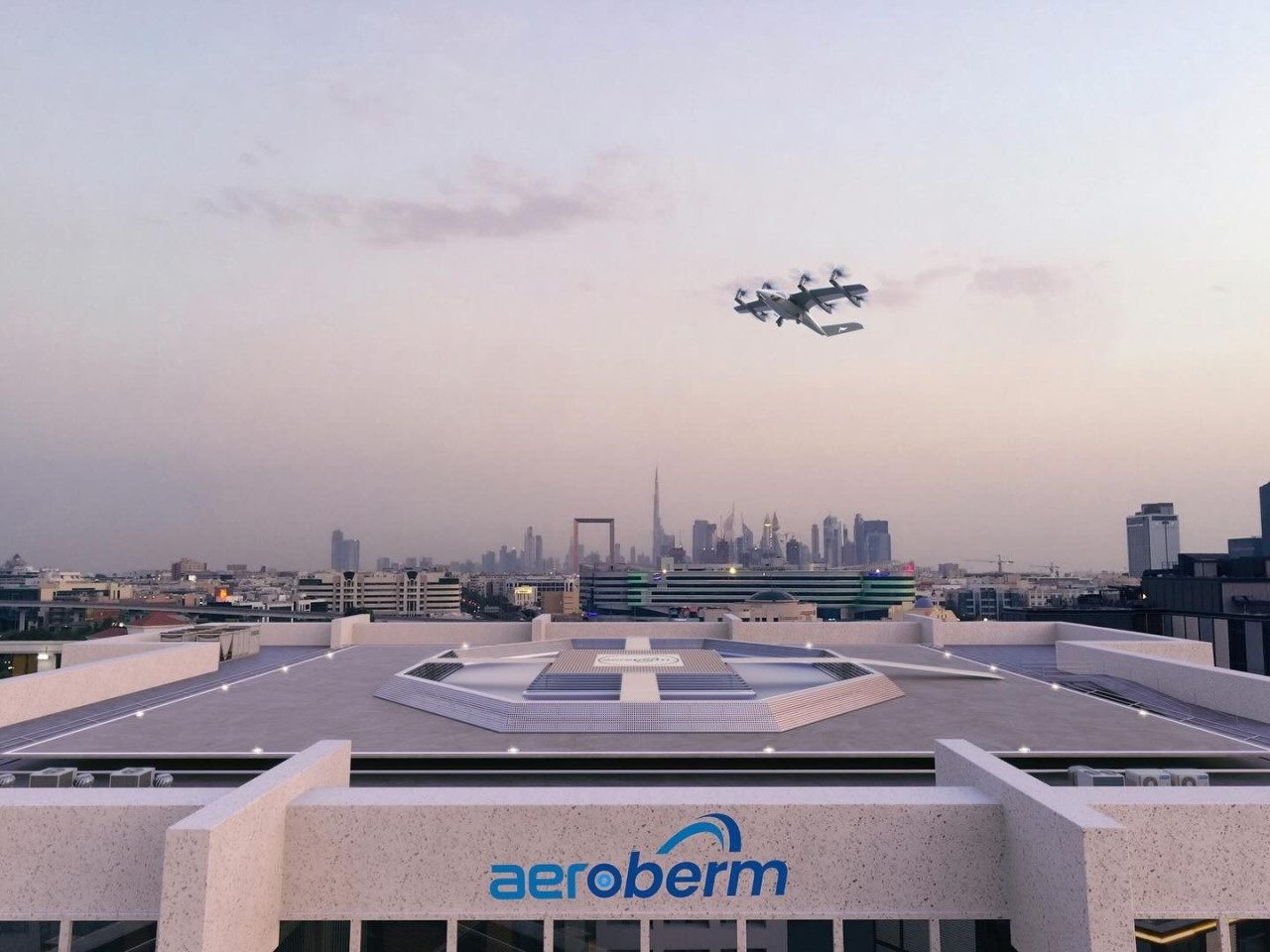 Skyportz внася патентования Aeroberm вертипорт в Япония