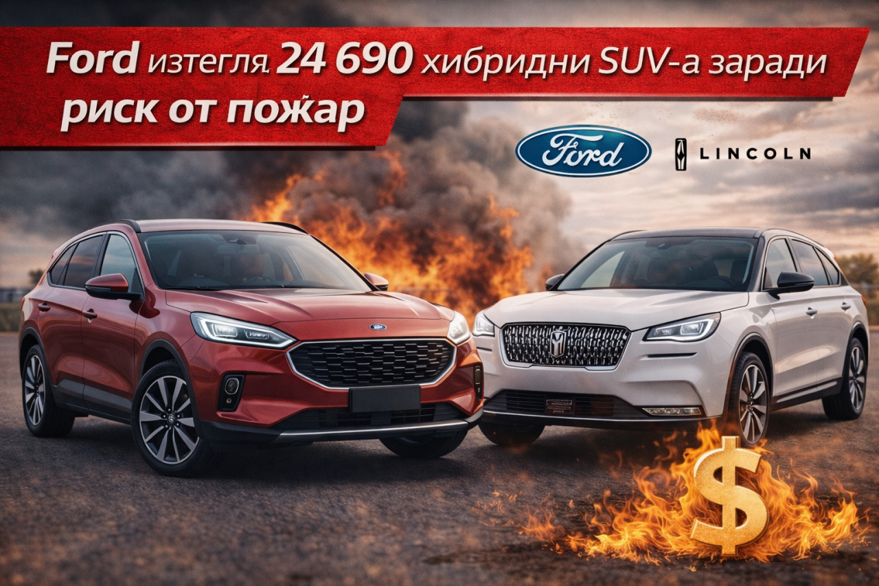 Ford изтегля plug-in хибридните Escape и Lincoln Corsair заради проблем с батерията
