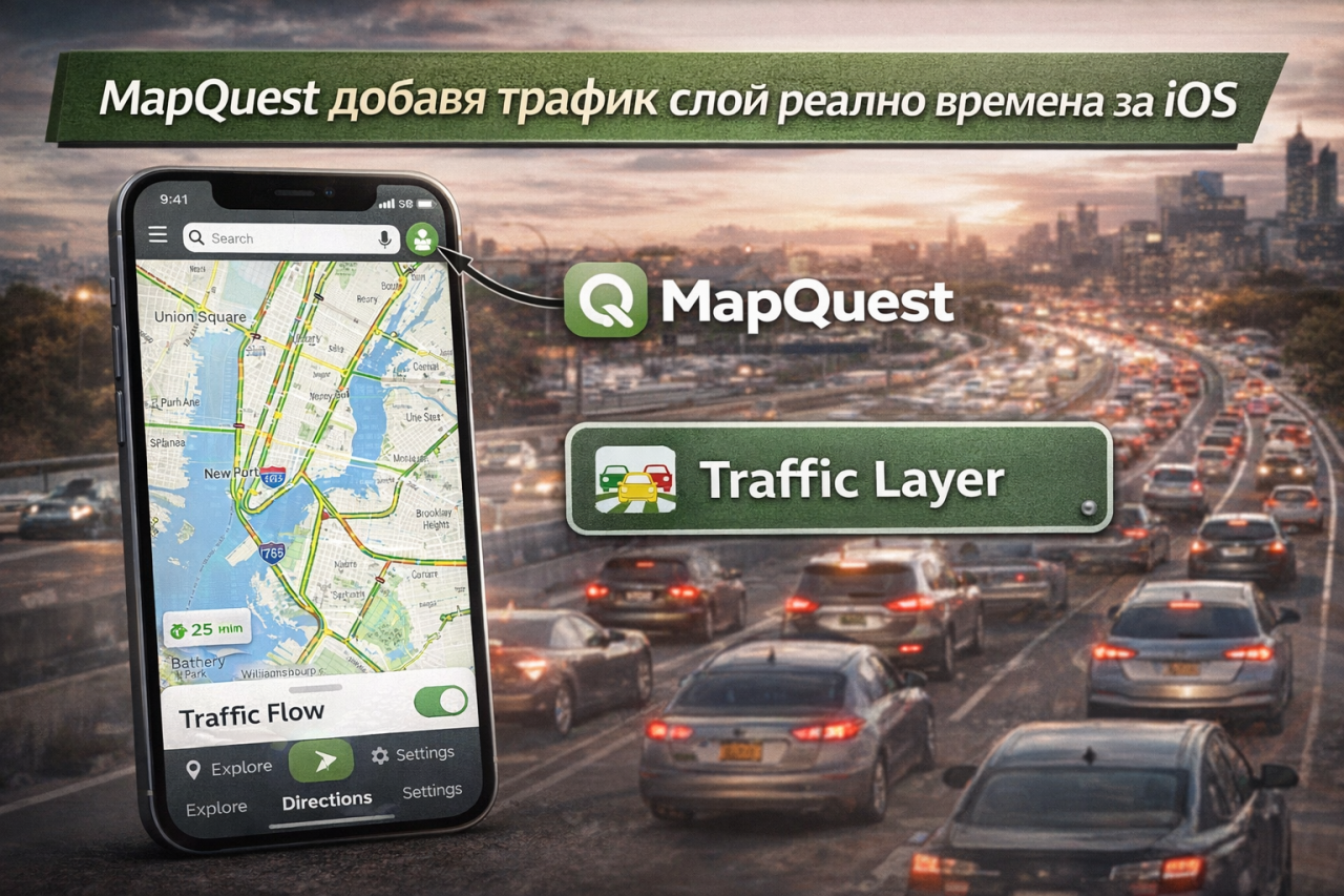 MapQuest за iOS получи ъпдейт с трафик слой и важни функции