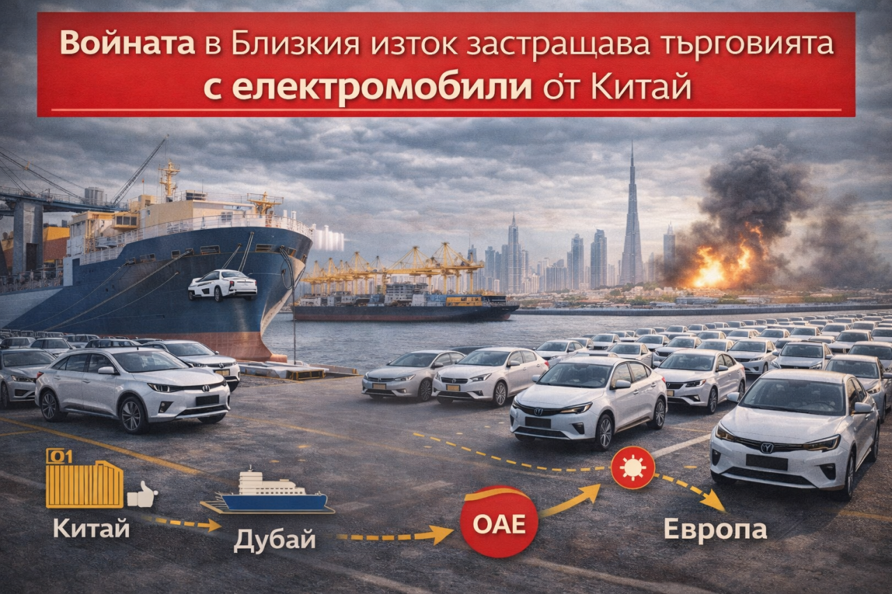 Войната в Близкия изток затруднява доставките на електромобили от Китай