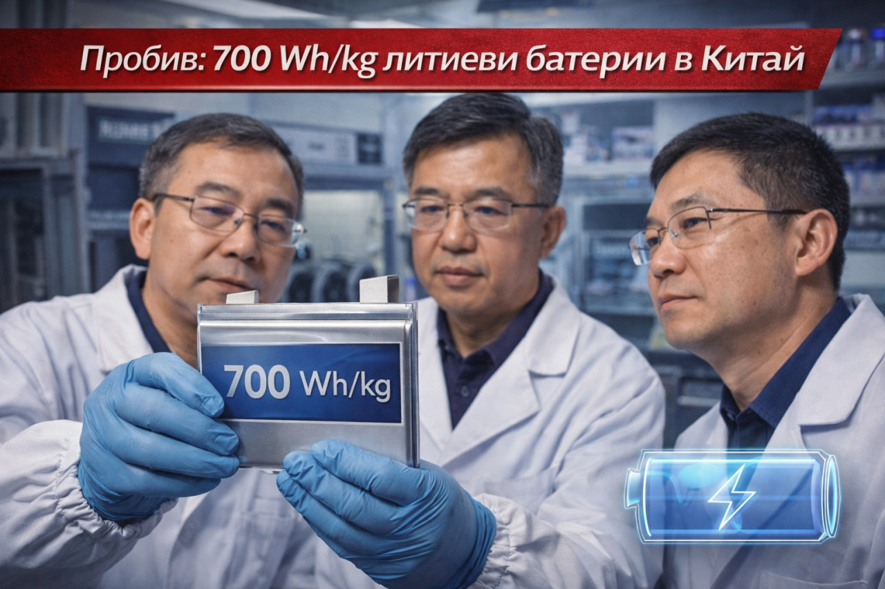 Нов пробив в литиевите батерии достига 700 Wh/kg енергийна плътност