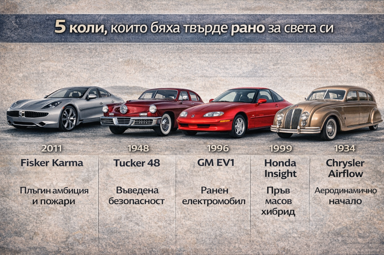 Пет революционни автомобила, които се провалиха заради твърде смели идеи