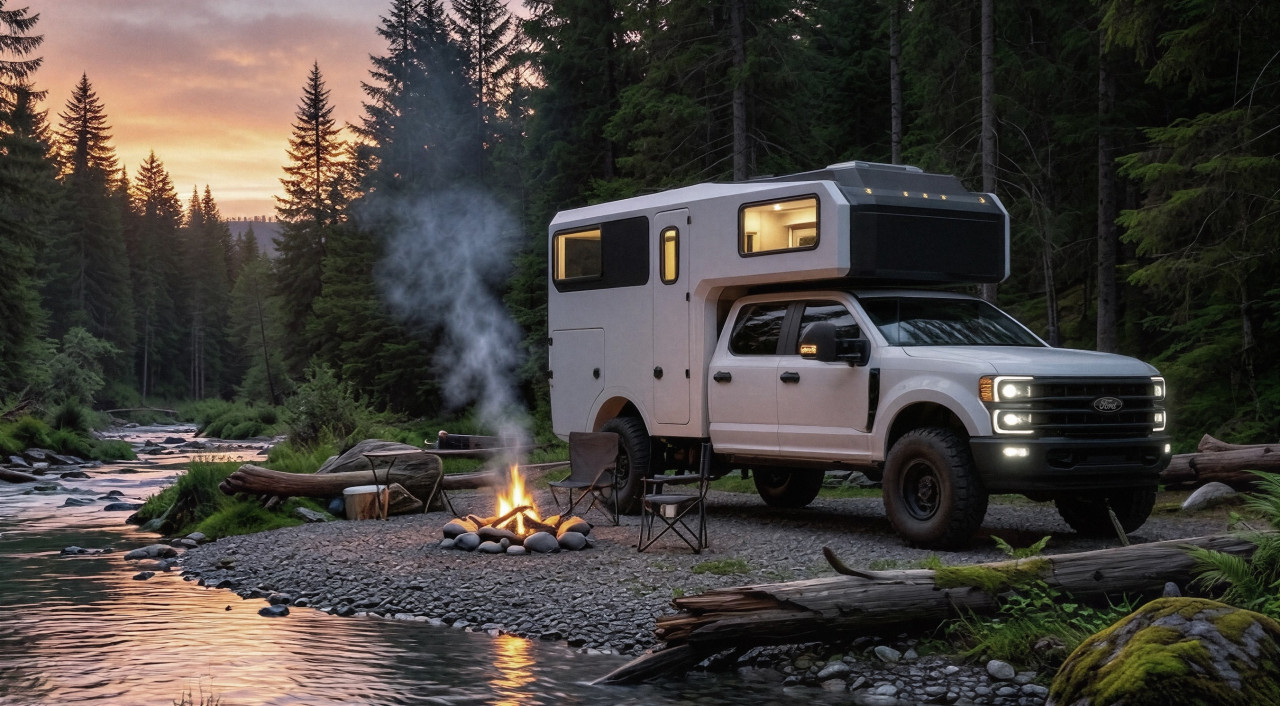 Supertramp Paragon: екстремен кемпер върху Ford F-350 за офроуд приключения