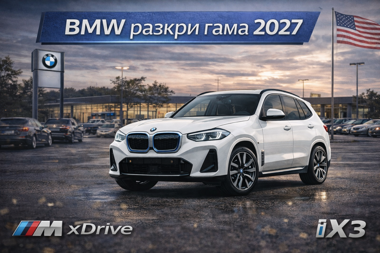 BMW в САЩ погрешка публикува имената на моделите си за 2027 г.