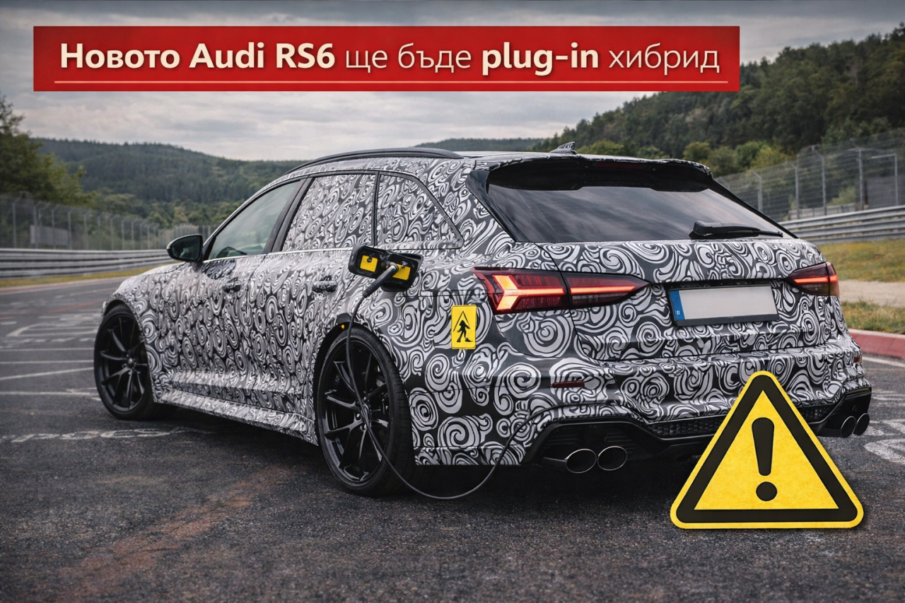 Новото Audi RS6 е засечено с plug-in хибридно задвижване