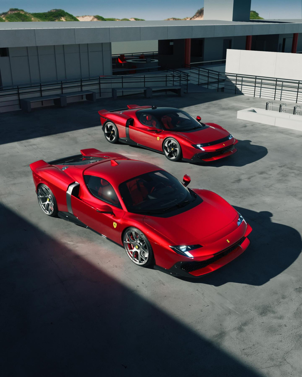 Ferrari Testarossa оживява в Rosso Magma чрез дигитални рендери