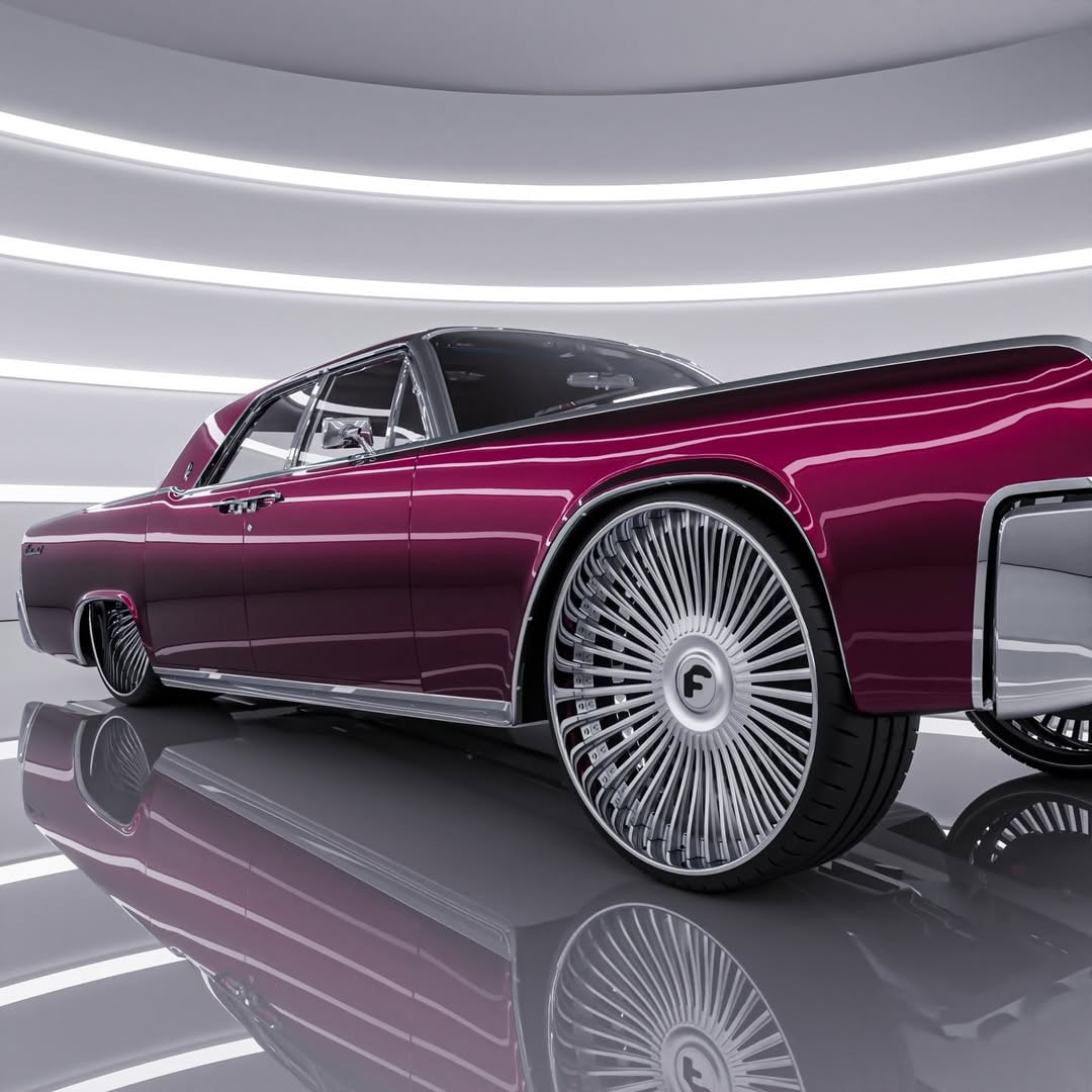 Класика със съвременен стил: Lincoln Continental с джанти Forgiato