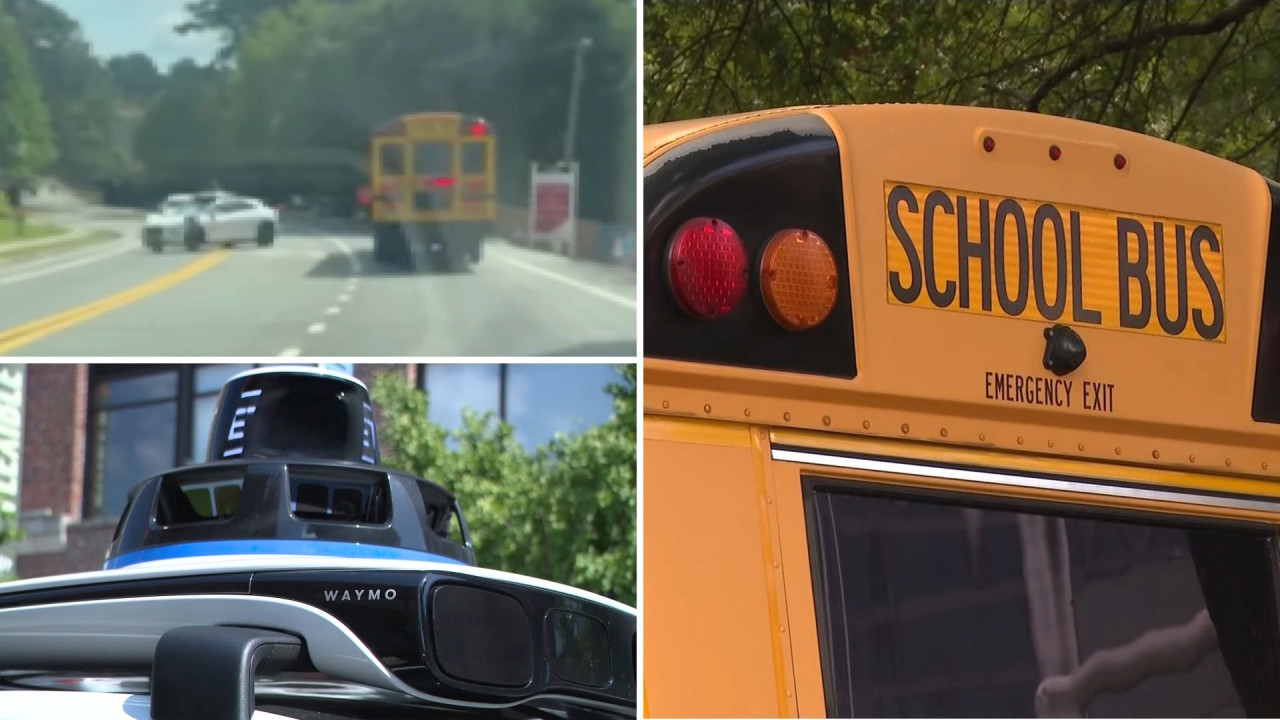 Waymo роботаксита продължават да преминават покрай училищни автобуси, въпреки мигащите светлини
