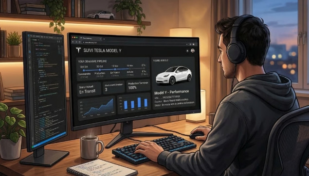 Фен на Tesla създаде приложение за проследяване на доставките на Model Y във Франция