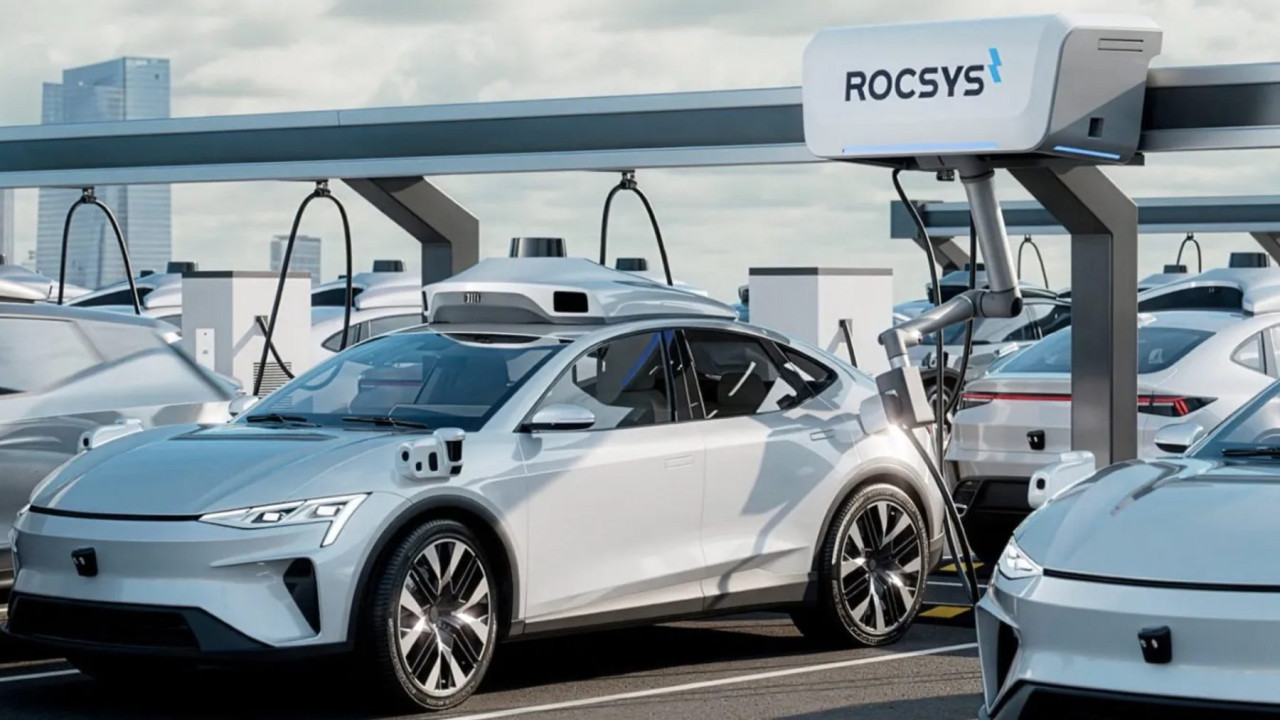 Автоматизираното зареждане за роботаксита става реалност с Rocsys M1