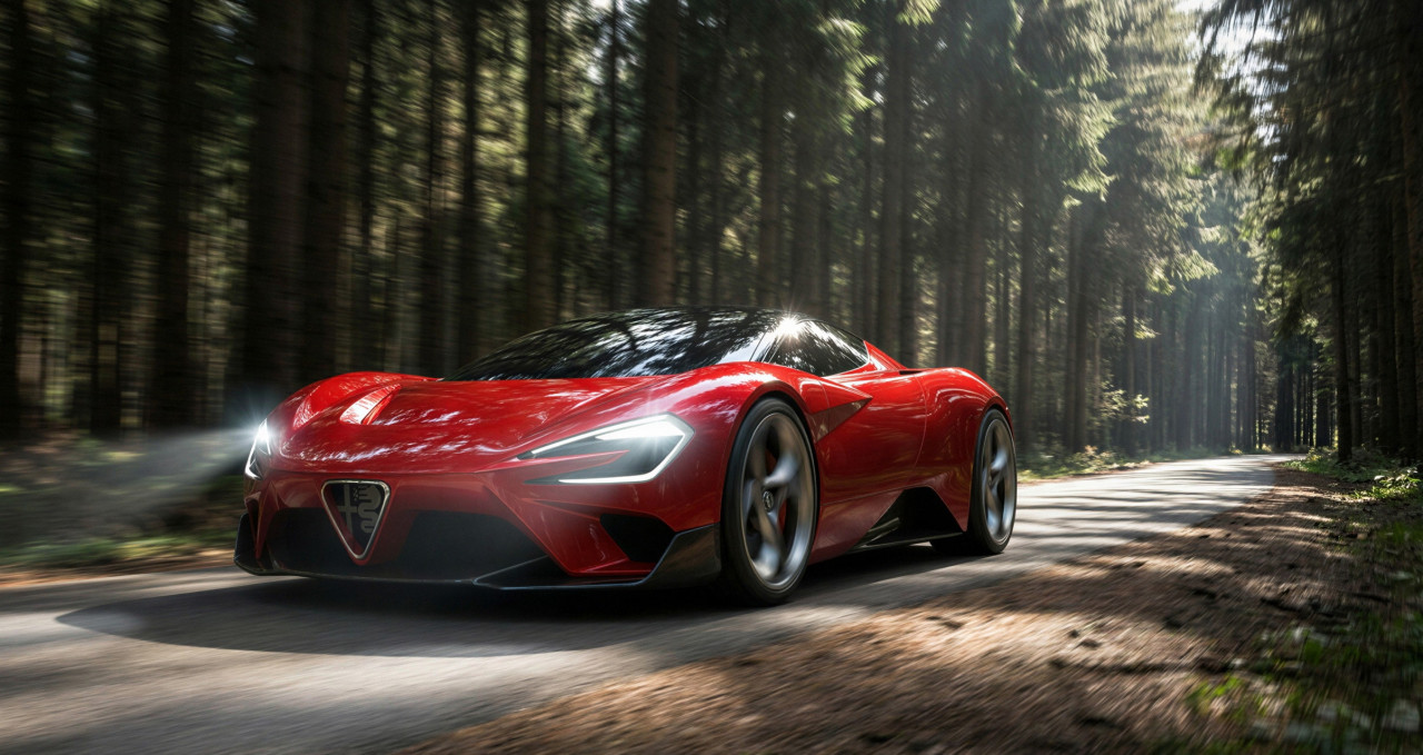 Alfa Romeo Fortunata показва визия за съперник на Corvette